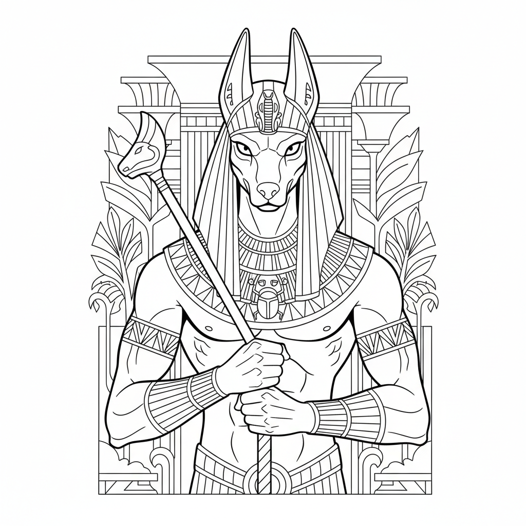 Ancient Egyptian Anubis Guardian