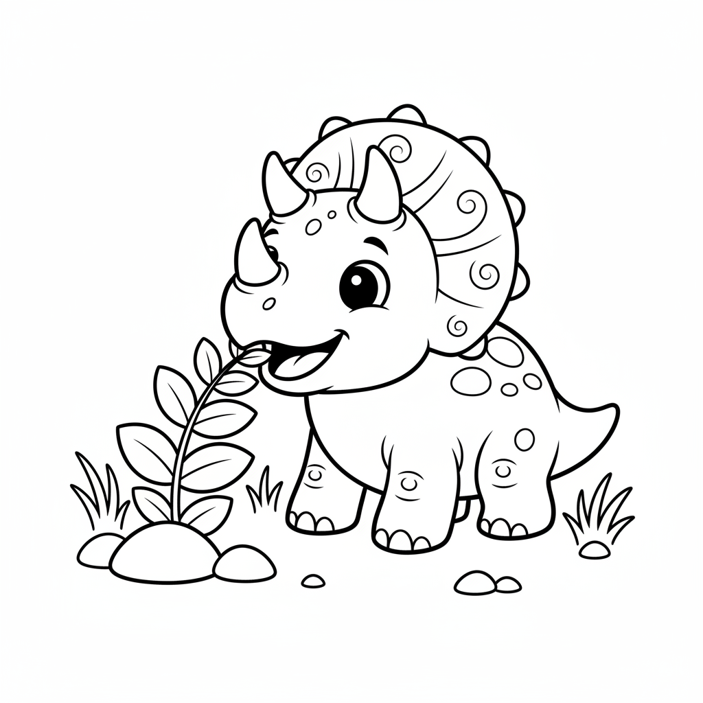 Niedlicher Triceratops Dino