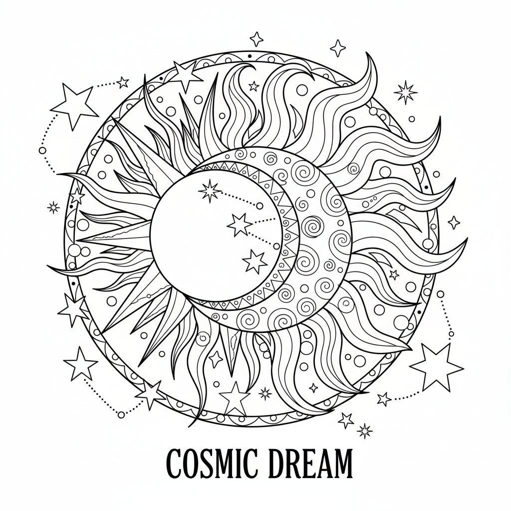Celestial Sun and Moon Yin Yang