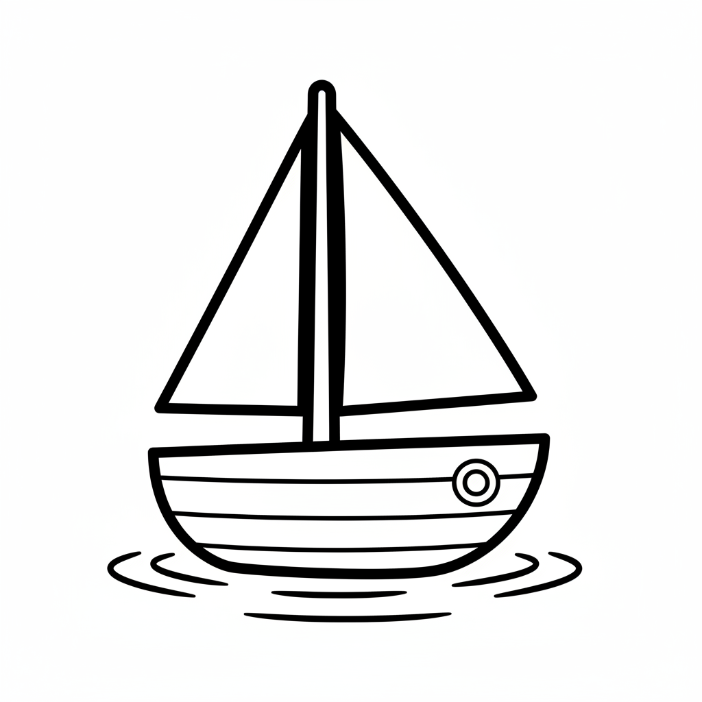 Simple Toy Sailboat