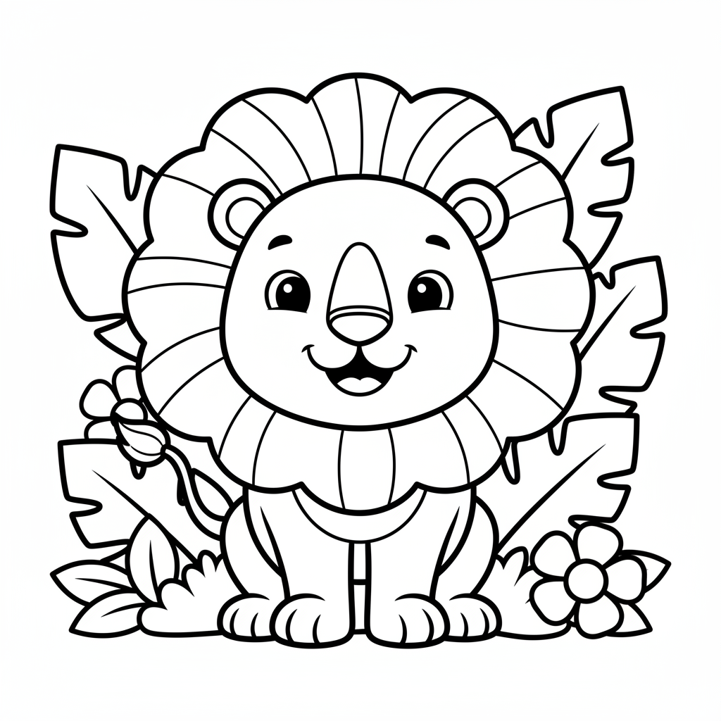 Friendly Smiling Lion