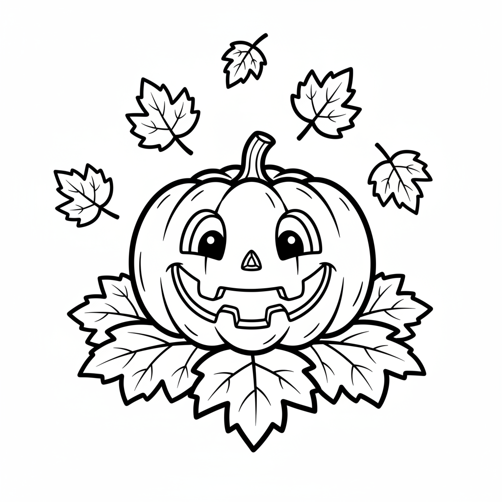 Fröhlicher Halloween-Kürbis