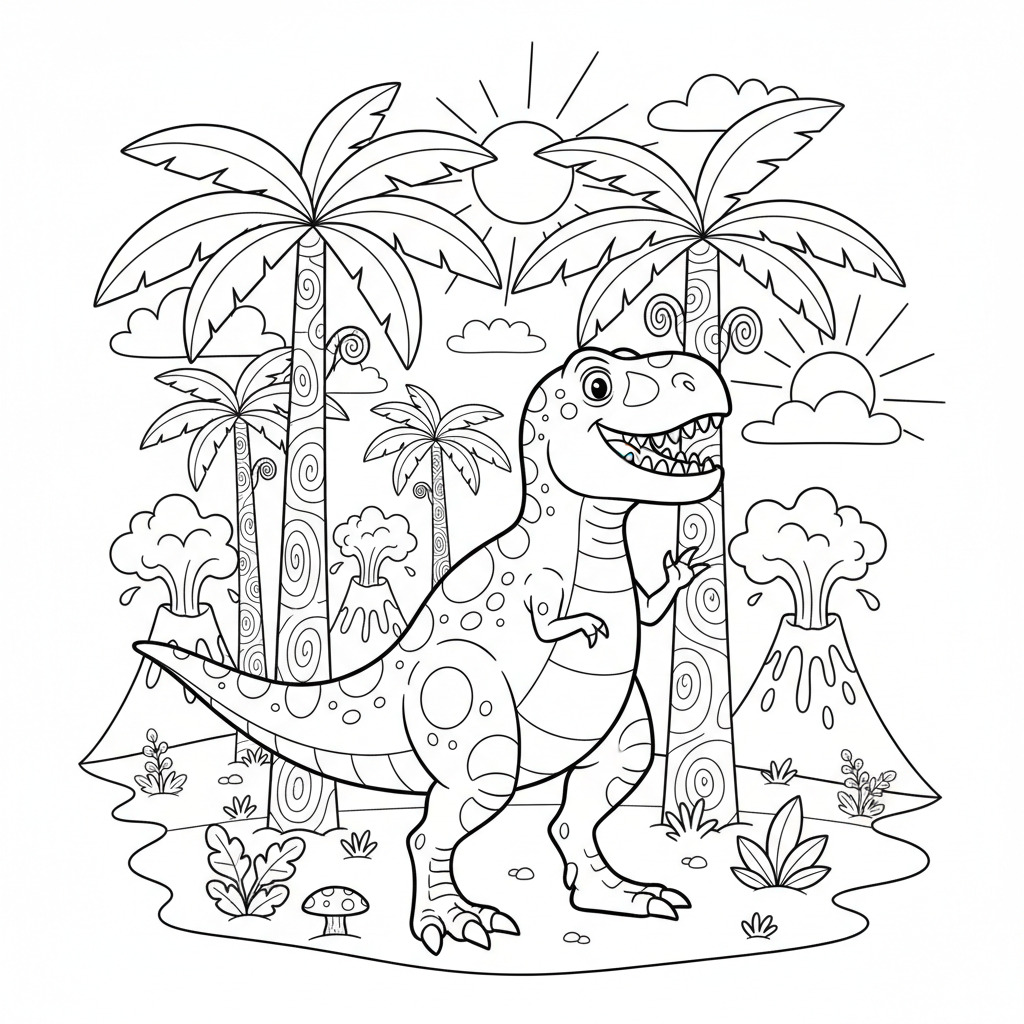 Mighty T-Rex in Jungle
