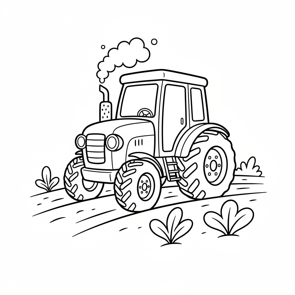 Kräftiger Bauernhof-Traktor